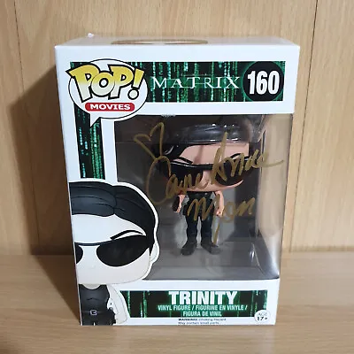 Buy Funko Pop Vinyl Movies The Matrix Trinity Figure #160 Signed By Carrie-anne Moss • 124.99£