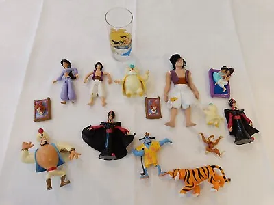 Buy Disney Aladdin - Figure & Glass Bundle - Mattel McD 1993 Vintage GC • 12.99£