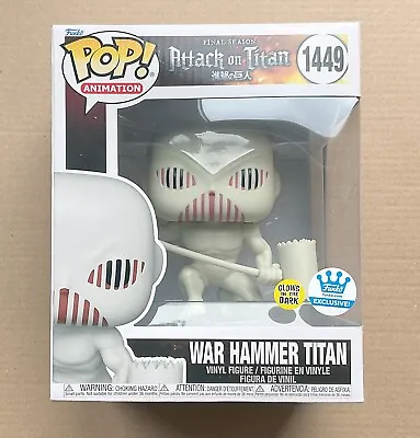Buy Funko Pop Attack On Titan War Hammer Titan GITD 6  #1449 + Free Protector • 49.99£