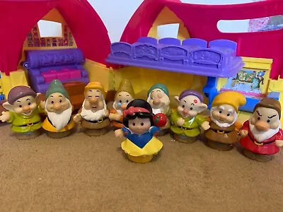 Buy Fisher Price Little People Snow White Cottage And Figures • 9.99£