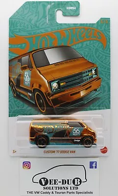 Buy Hot Wheels Pearl & Chrome Custom '77 Dodge Van Gold US Exclusive HVX09 CHASE NEW • 24.99£