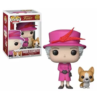 Buy Funko POP! The Royal Family Queen Elizabeth II #01 With A Protector Sleeve NEW • 10.95£