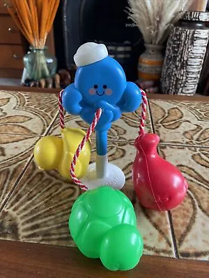Buy 1989 Vintage Fisher Price Bath Highchair Suction Cup Sea Theme Activity  Toy  • 5.99£