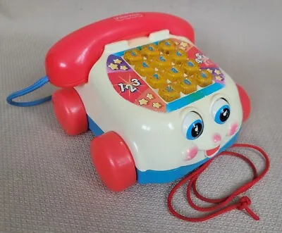 Buy Vintage Fisher Price Pull Along Chatter Telephone 72774 Kids Toy Working 1998 • 8.95£
