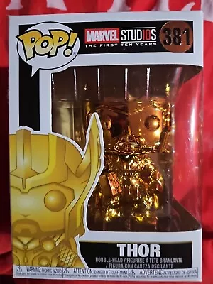 Buy Funko Pop Marvel The First Ten Years Gold Thor New In Box • 17£
