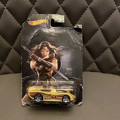 Buy Hot Wheels Wonder Woman Power Pistons DC Batman V Superman 6/7 Long Card Diecast • 4£