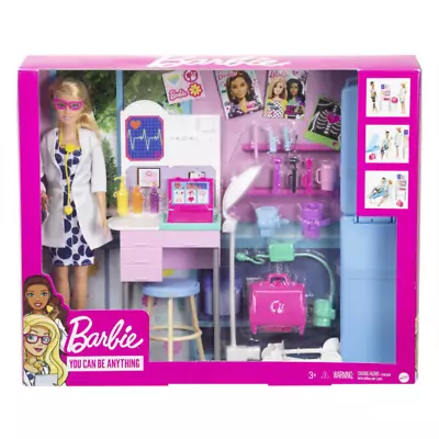 Buy Barbie Medical Doctor Blonde Doll And Playset • 24.99£
