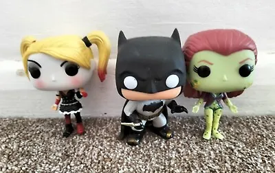Buy Funko Pop Bundle DC Batman Poison Ivy& Harley Quinn Oob • 35£