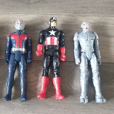 Buy 3 X Marvel Avengers Ultron ,Ant Man,Captain America Figures Hasbro 12  TITAN • 14.99£