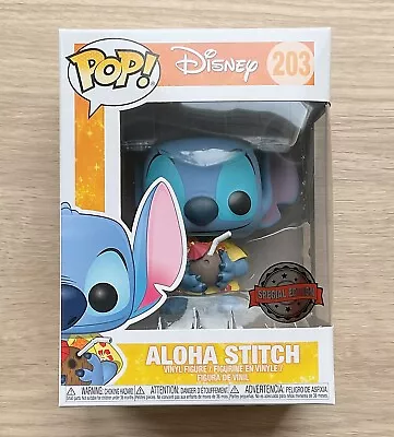 Buy Funko Pop Disney Lilo & Stitch - Aloha Stitch #203 + Free Protector • 29.99£