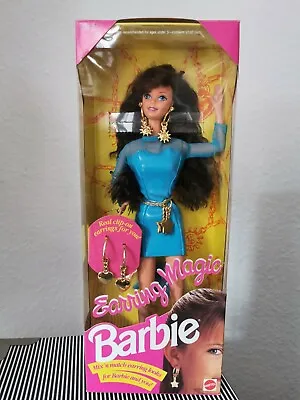 Buy 1992 Barbie Earring Magic Mattel Brunette #10255 New Nrfb Nib • 153.84£