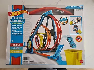 Buy Hot Wheels Track Builder Unlimited Triple Loop Kit Collapsible 3-Loop Gift Set • 29.99£