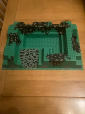 Buy LEGO Baseplate Raised 32 X 48 X 6 Center Pit And Stones Print - Castle 6090 (B) • 25£