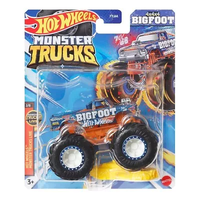 Buy Hot Wheels Monster Truck 1:64 Scale Diecast Collectible Vehicles BIG FOOT 4X4X4 • 5.49£