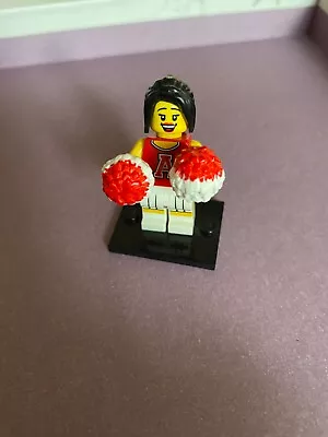 Buy Lego Minifigures Series 8 Red Cheerleader With Pom Poms • 2.15£