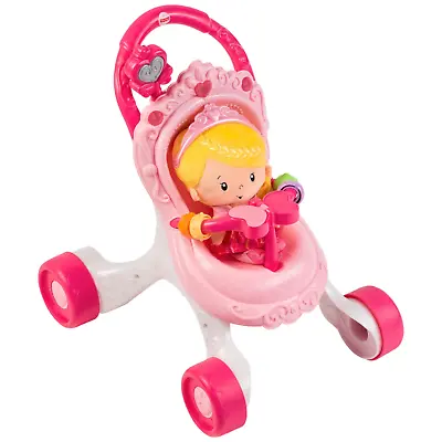 Buy Fisher-Price Princess Stroll-Along Musical Walker And Doll Gift Set • 59.99£