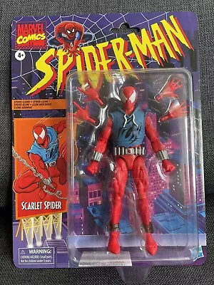 Buy Hasbro Marvel Legends Spider-Man Retro SCARLET SPIDER Figure BRAND NEW • 59.99£