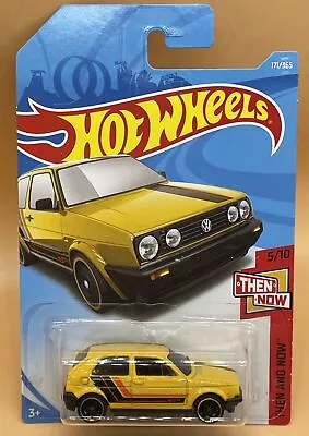 Buy Hot Wheels Volkswagen Golf Yellow Mk2 Long Card 5/10 MK2 THEN AND NOW 171 FYJ57 • 9.99£