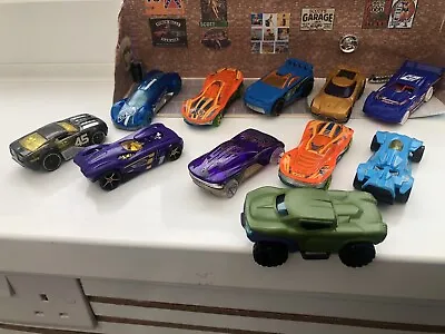 Buy Hot Wheels Cars Small Bundle Plastic Body Cars  And Free Green Car Lot 26 • 4.25£