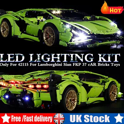 Buy UK LED Light Lighting Kit For LEGO 42115 For Lamborghini Sian FKP 37 Bricks Part • 14.89£