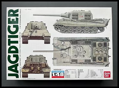 Buy Bandai Sd.Kfz. 186 Jagdtiger 1:48 Model Kit • 56.95£