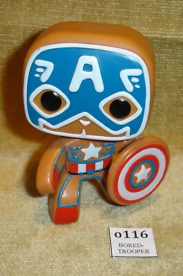 Buy FUNKO POP MARVEL HOLIDAY GINGERBREAD CAPTAIN AMERICA - UNBOXED - RARE - 10cm HTF • 3.99£