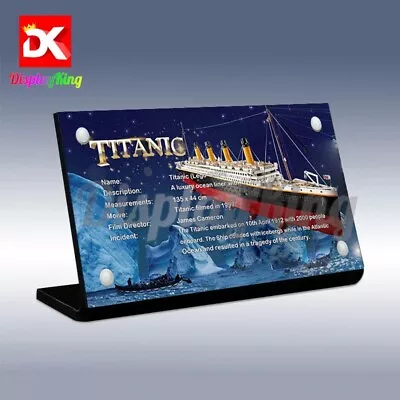 Buy Display King - Acrylic Display Plaque For Lego Titanic 10294 • 18£