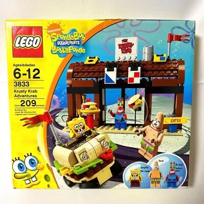 Buy LEGO SpongeBob SquarePants Krusty Krab Adventures 3833 In 2009 New Retired • 194.18£