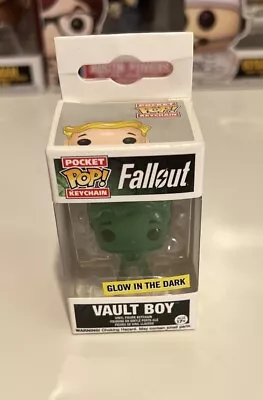 Buy Vault Boy Glow In The Dark Fallout Funko Pocket Pop Figure Keychain • 14.99£