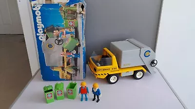 Buy Vintage Playmobil 3780 Garbage/Dust Cart Bin Lorry Not Complete Read Discription • 7.99£