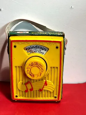Buy Vintage Fisher-Price Radio Music Box Raindrops Keep Falling On My Head • 13.99£