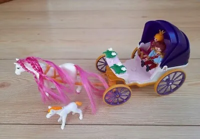Buy Playmobil 6856 Royal King & Queen Carriage, Horse And Extra Unicorn  • 10£