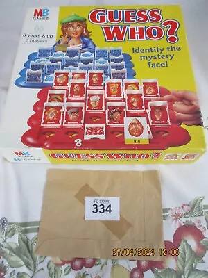 Buy Guess Who Board Game Vintage 1996 Boxed Complete MB Games  • 10.99£