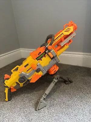 Buy Nerf Havok Fire EBF-25 Blaster Gun WITH Mount Yellow And Orange • 0.99£