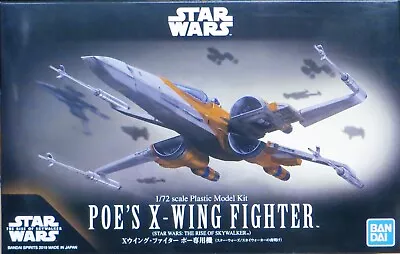 Buy Bandai Poe's T-70 X-Wing Fighter 1/72 Scale Model Kit Star Wars TROS • 35£