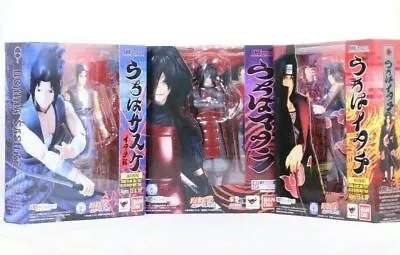 Buy S.H.Figuarts Naruto Shippuden Uchiha Sasuke Itachi Madara Set Authentic Bandai • 495.16£