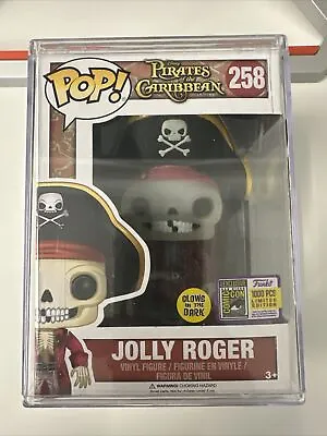 Buy Funko Pop Pirates Of The Caribbean 258 SDCC 1000 Le Jolly Roger Glow Gitd Disney • 501.76£