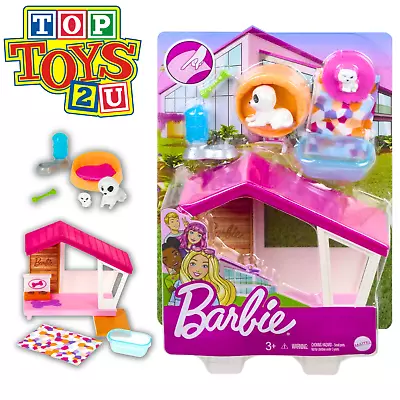 Buy Barbie Dog Kennel Playset With Dogs And Dreamhouse Accessories • 12.95£