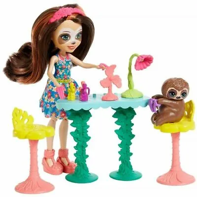 Buy Enchantimals Slow-Down Salon Nail And Spa Playset, With Sela Sloth Doll 6-Inch • 12.99£