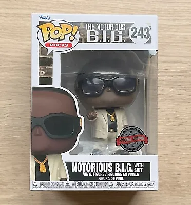 Buy Funko Pop Rocks The Notorious B.I.G With Suit #243 + Free Protector • 29.99£