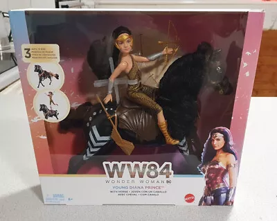 Buy DC Wonder Woman WW84 Young Diana Prince Horse Figure Doll Bow 1984 Film  2020 • 70£