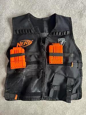 Buy NERF N-Strike Elite Tactical Adjustable Vest Jacket Holds Ammo & Magazine Mags • 9.99£