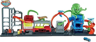 Buy Hot Wheels City Ultimate Octo Car Wash Playset No-Spill Water Tanks Hotwheels • 79.99£