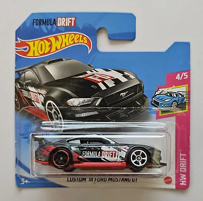 Buy Hot Wheels 2021 Custom ‘18 Ford Mustang GT HW Drift 4/5 **COMBINE POSTAGE** • 2.99£