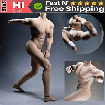 Buy 1:6 Seamless Male Figure Body Action Model For 12  Phicen Hot Toys Head Sculpt • 57.99£