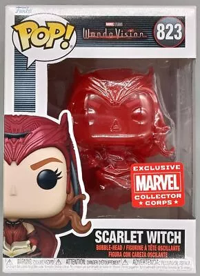 Buy Funko POP #823 Scarlet Witch (Red) - Marvel Wandavision MCC With POP Protector • 24.74£