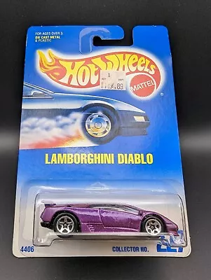 Buy Hot Wheels #227 Lamborghini Diablo Purple Vintage 1991 Release L38 • 14.95£