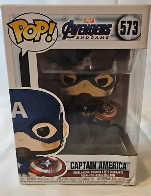 Buy Funko Pop! Avengers Endgame Captain America - New In Box - Vinyl Figure  • 10£