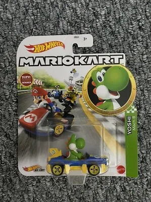 Buy Hot Wheels - Mario Kart - Yoshi - Mach 8 (New) • 9.99£