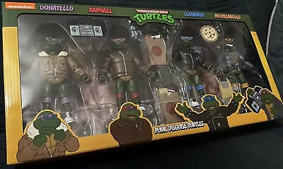 Buy NECA Teenage Mutant Ninja Turtles PUNK TURTLES Cartoon 4 Pack TMNT 2023 • 234.99£